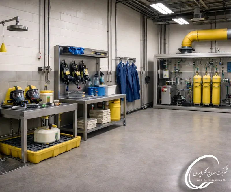 آموزش های ایمنی ویژه کار با کلر در صنایع تولید شوینده های کلر دار