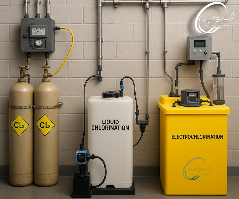 انواع سامانه های کلر زنی در تصفیه آب شهری