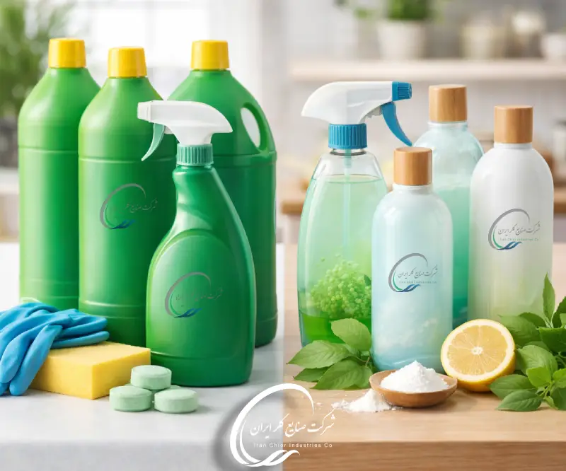 مقایسه بازار شوینده های حاوی کلر با شوینده های فاقد کلر