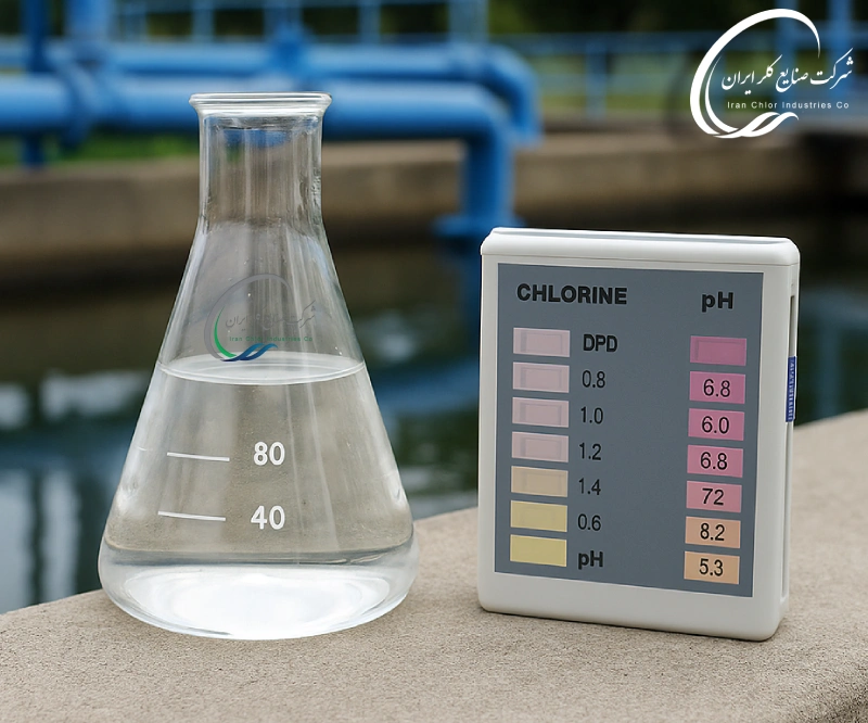 کنترل کیفیت آب پس از کلر زنی در تصفیه آب شهری